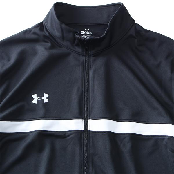 大きいサイズ メンズ UNDER ARMOUR アンダーアーマー ウォームアップ フルジップ 長袖 Tシャツ Knit Warm Up Team Full-Zip USA直輸入 1376884-001