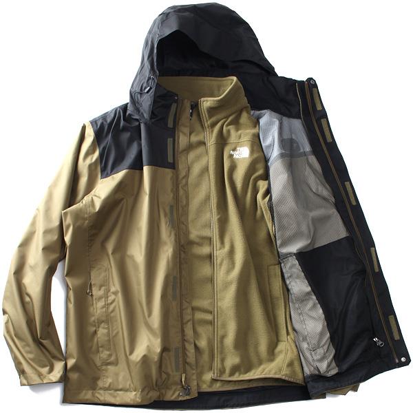 【bb1020】大きいサイズ メンズ THE NORTH FACE ノースフェイス 3WAY フーデッド ブルゾン マウンテンパーカー EVOLVE II TRICLIMATER JACKET USA直輸入 nf00cg55-wmb