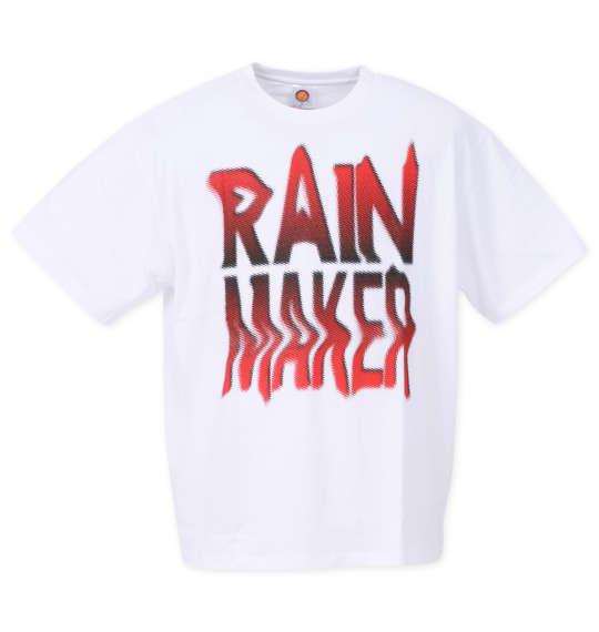 大きいサイズ メンズ 新日本プロレス オカダ・カズチカ「RAINMAKER」 半袖 Tシャツ ホワイト 1278-3693-1 3L 4L 5L 6L