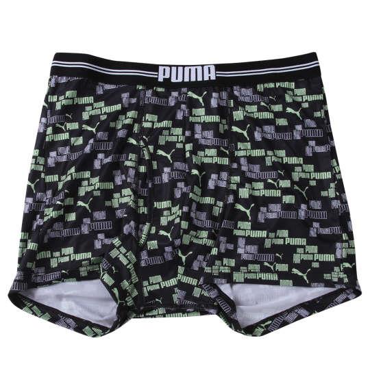 【max8】大きいサイズ メンズ PUMA 2P RENUポリベアランダムロゴAOP ボクサーパンツ ネイビー × ブラック 1249-3381-1 3L 4L 5L 6L 7L 8L