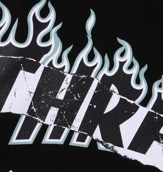 【max8】大きいサイズ メンズ THRASHER Split Flame Sticker プル パーカー ブラック 1278-3318-2 3L 4L 5L 6L 8L