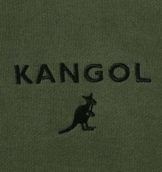 【max8】大きいサイズ メンズ KANGOL 裏起毛 プル パーカー カーキ 1278-3651-1 3L 4L 5L 6L 8L