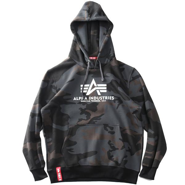 【bb1020】大きいサイズ メンズ ALPHA INDUSTRIES アルファインダストリーズ 迷彩柄 プルオーバー パーカー Basic hoody Camo USA直輸入 178312c