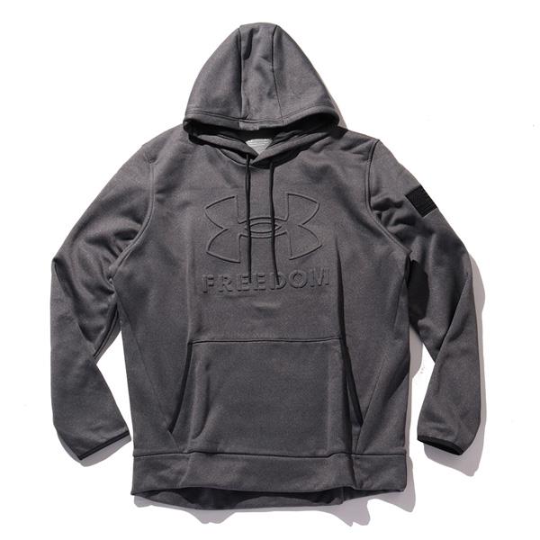 【bb1020】大きいサイズ メンズ UNDER ARMOUR アンダーアーマー プルオーバー パーカー Freedom Emboss Hoodie USA直輸入 1368585-021