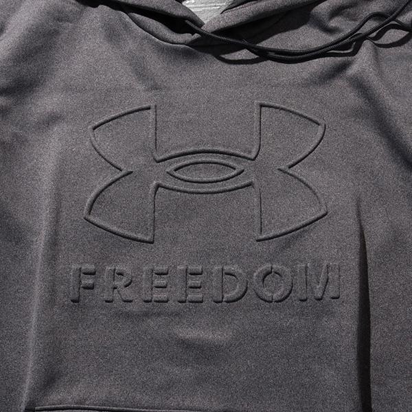 【bb1020】大きいサイズ メンズ UNDER ARMOUR アンダーアーマー プルオーバー パーカー Freedom Emboss Hoodie USA直輸入 1368585-021