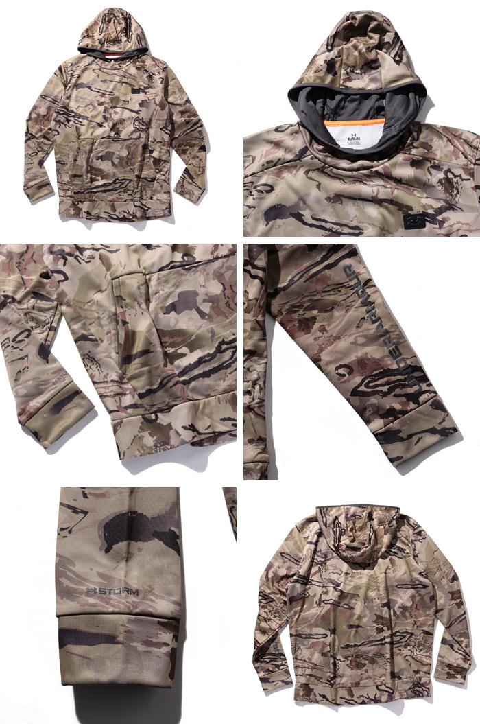 【bb1020】大きいサイズ メンズ UNDER ARMOUR アンダーアーマー 迷彩柄 プルオーバー パーカー Storm Camo Kangzip Hoodie USA直輸入 1375113-989