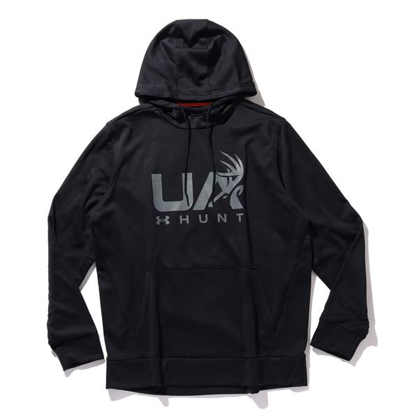 【bb1020】大きいサイズ メンズ UNDER ARMOUR アンダーアーマー フリース プルオーバー パーカー Fleece Hunt Logo Hoodie USA直輸入 1375114-001