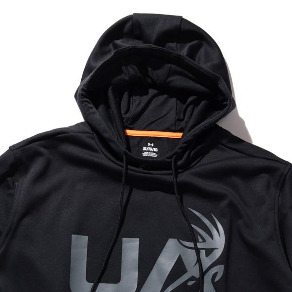 【bb1020】大きいサイズ メンズ UNDER ARMOUR アンダーアーマー フリース プルオーバー パーカー Fleece Hunt Logo Hoodie USA直輸入 1375114-001