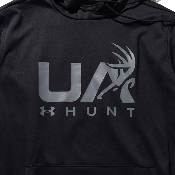 【bb1020】大きいサイズ メンズ UNDER ARMOUR アンダーアーマー フリース プルオーバー パーカー Fleece Hunt Logo Hoodie USA直輸入 1375114-001