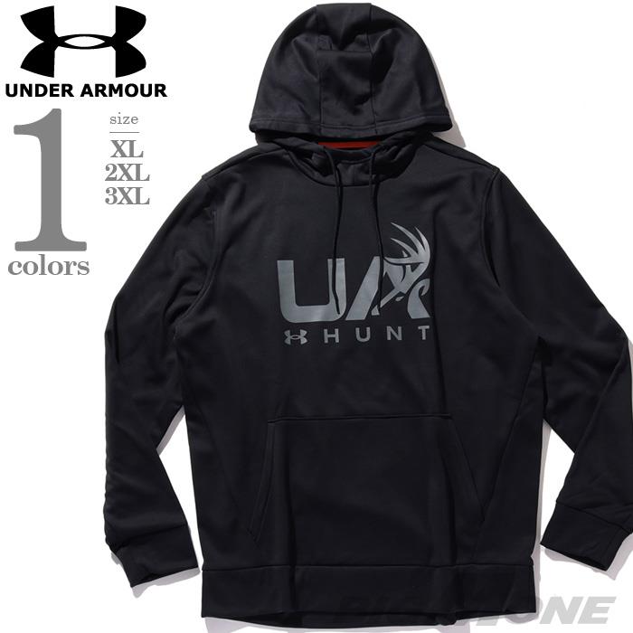 【bb1020】大きいサイズ メンズ UNDER ARMOUR アンダーアーマー フリース プルオーバー パーカー Fleece Hunt Logo Hoodie USA直輸入 1375114-001