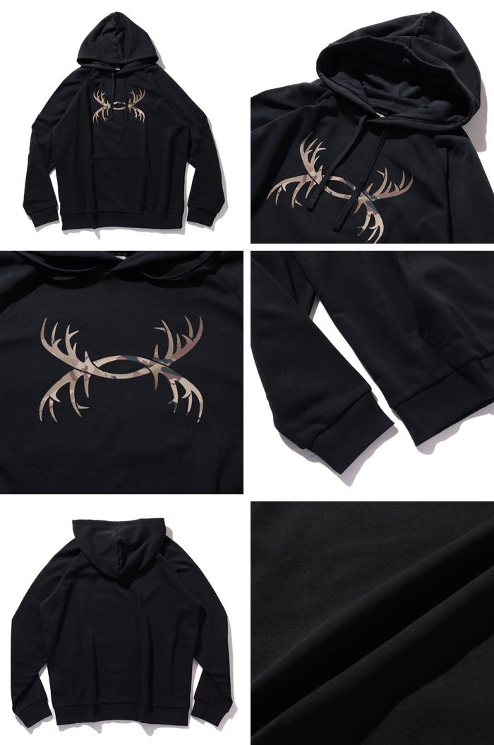 【bb1020】大きいサイズ メンズ UNDER ARMOUR アンダーアーマー フリース ラグラン プルオーバー パーカー Rival Fleece Antler Hoodie USA直輸入 1380258-001