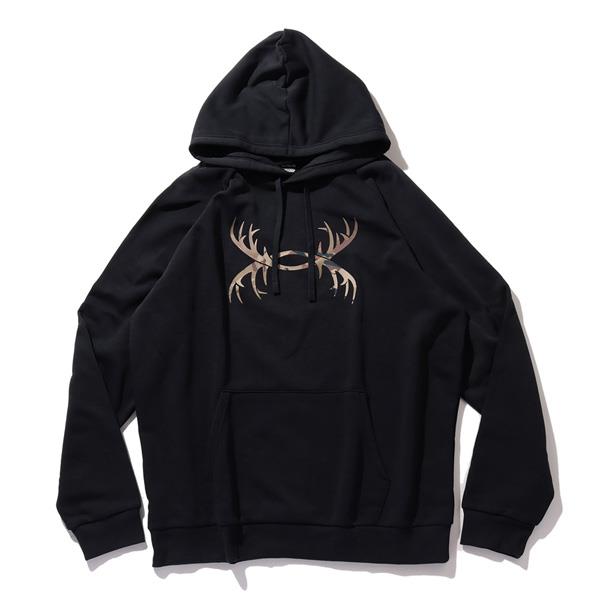 【bb1020】大きいサイズ メンズ UNDER ARMOUR アンダーアーマー フリース ラグラン プルオーバー パーカー Rival Fleece Antler Hoodie USA直輸入 1380258-001