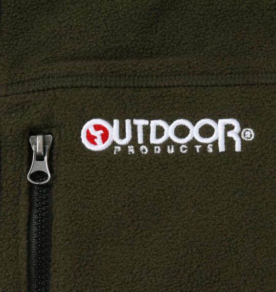 【max8】大きいサイズ メンズ OUTDOOR PRODUCTS フリース ベスト カーキ 1253-3321-1 3L 4L 5L 6L 7L 8L