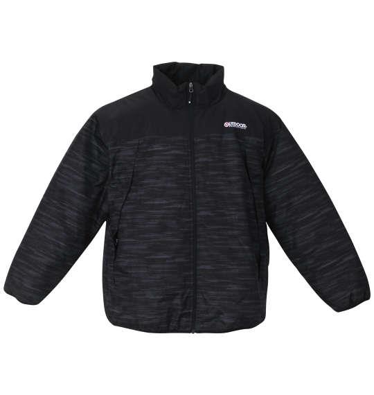 【max8】大きいサイズ メンズ OUTDOOR PRODUCTS 240Tデュスポ × 裏フィルム 中綿 キルト ジャケット ブラック 1253-3324-2 3L 4L 5L 6L 7L 8L