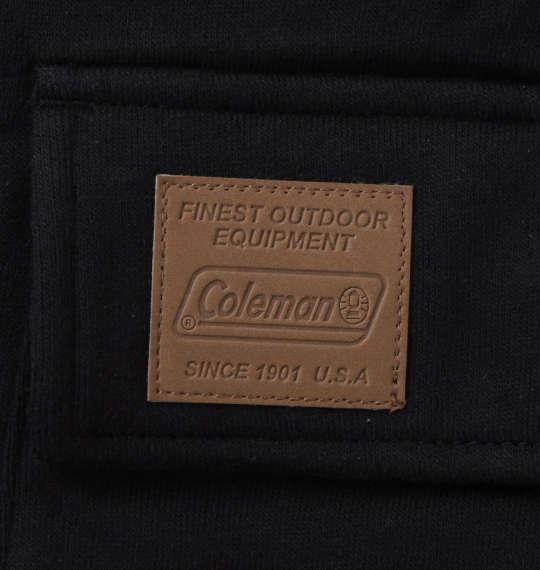 大きいサイズ メンズ Coleman 裏起毛 スウェット カーゴ パンツ ブラック 1274-3365-2 3L 4L 5L 6L 8L