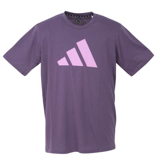 大きいサイズ メンズ adidas M TR-ES FEELREADY LOGO 半袖 Tシャツ シャドーバイオレット 1278-3305-1 4XLT 5XLT 6XLT