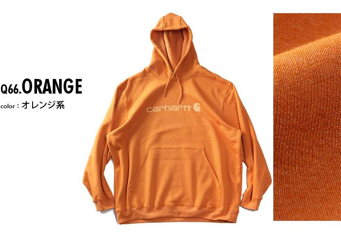 【AS1006】大きいサイズ メンズ CARHARTT カーハート ルーズフィット プルオーバー パーカー Loose Fit Midweight Logo Graphic Sweatshirt USA直輸入 100074