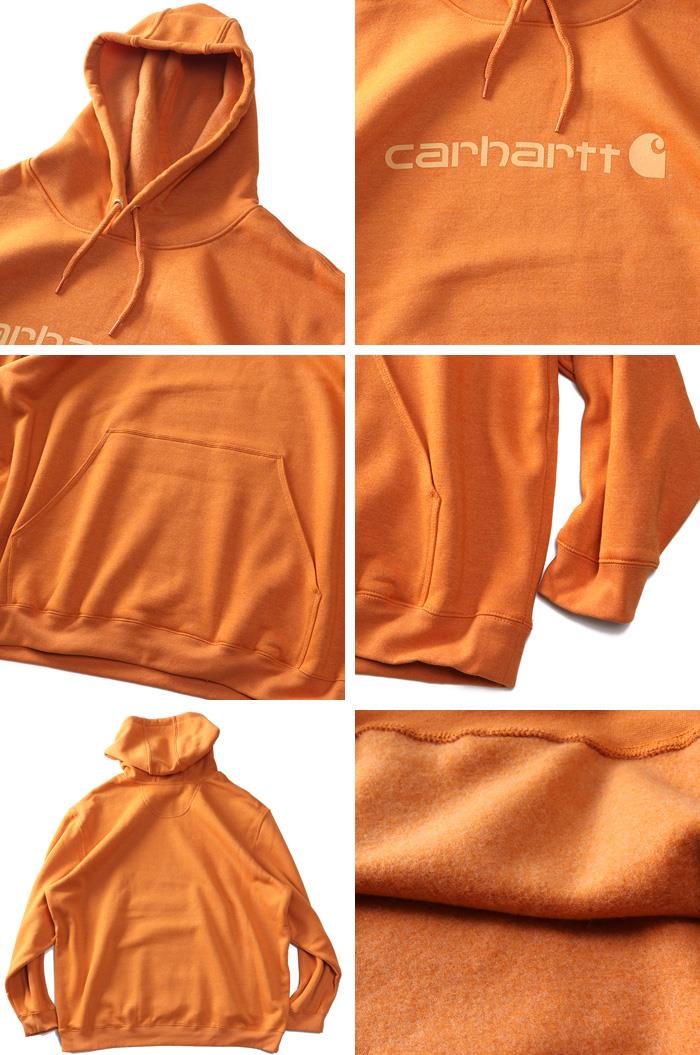 【AS1006】大きいサイズ メンズ CARHARTT カーハート ルーズフィット プルオーバー パーカー Loose Fit Midweight Logo Graphic Sweatshirt USA直輸入 100074