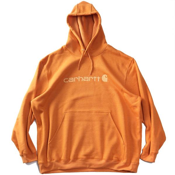 【AS1006】大きいサイズ メンズ CARHARTT カーハート ルーズフィット プルオーバー パーカー Loose Fit Midweight Logo Graphic Sweatshirt USA直輸入 100074