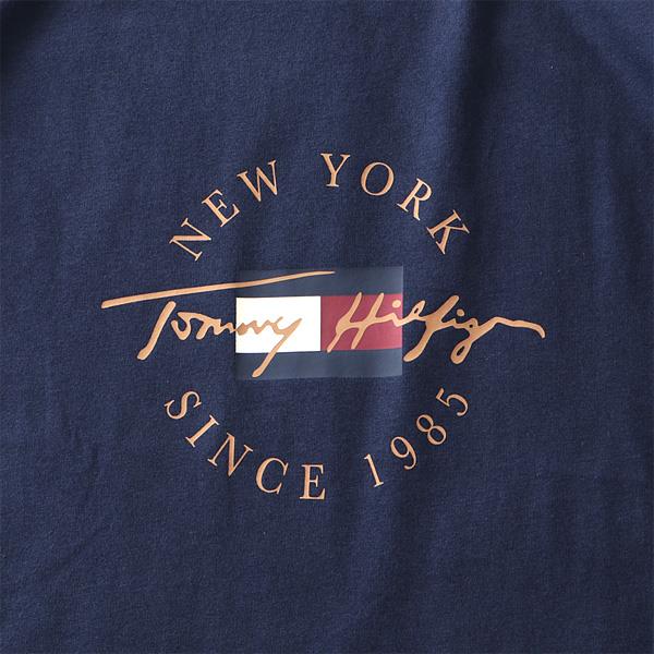 大きいサイズ メンズ TOMMY HILFIGER トミーヒルフィガー ロゴプリント 長袖 Tシャツ USA直輸入 09t4329