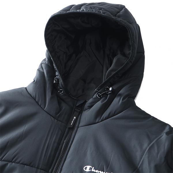 大きいサイズ メンズ Champion チャンピオン フーデッド 中綿 ジャケット PUFFER JACKET USA直輸入 v74728-003