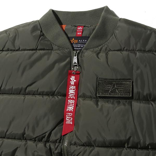 大きいサイズ メンズ ALPHA INDUSTRIES アルファインダストリーズ 中綿 ベスト USA直輸入 118109