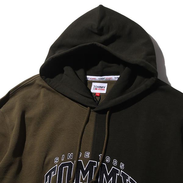 大きいサイズ メンズ TOMMY JEANS トミージーンズ ロゴプリント プルオーバー パーカー USA直輸入 dm0dm17802