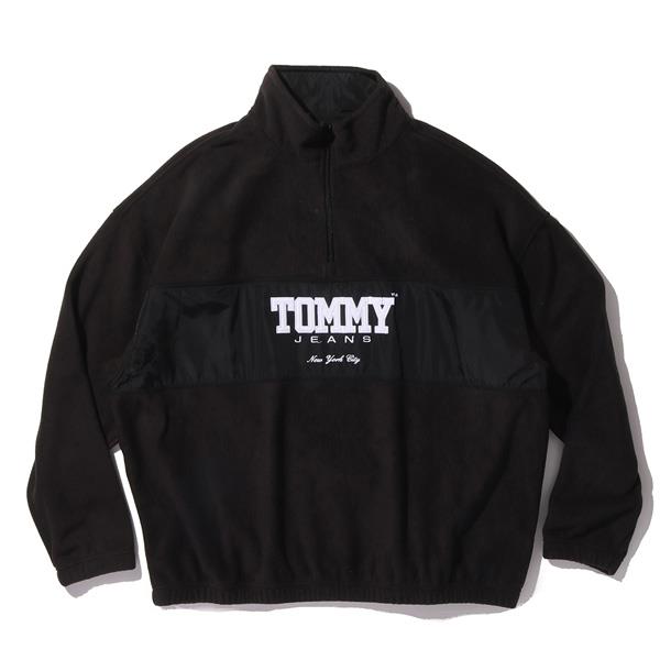 大きいサイズ メンズ TOMMY JEANS トミージーンズ ハーフジップ トレーナー USA直輸入 dm0dm17803