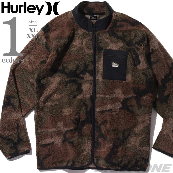 大きいサイズ メンズ HURLEY ハーレー 迷彩柄 フルジップ フリース ジャケット USA直輸入 mft0010700