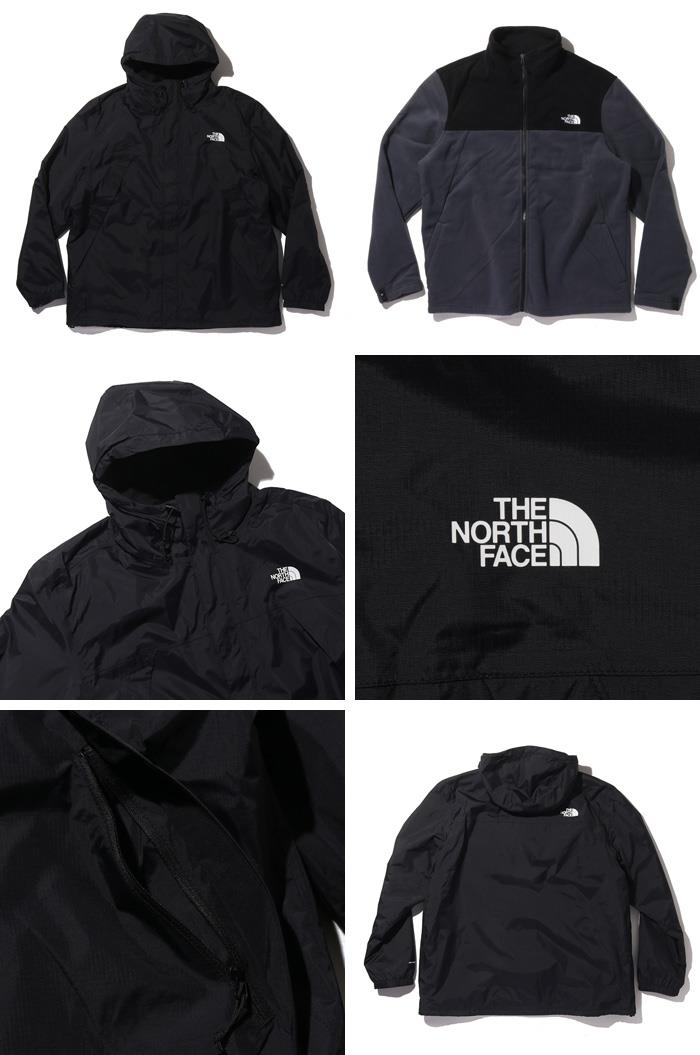 大きいサイズ メンズ THE NORTH FACE ノースフェイス 3WAY フーデッド ブルゾン マウンテンパーカー USA直輸入 nf0a7ujp-ny7