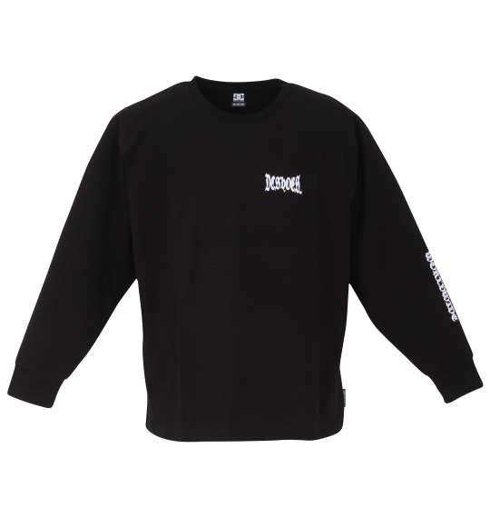 大きいサイズ メンズ DCSHOES 24 BLACK LETTER 長袖 Tシャツ ブラック 1278-4150-2 3L 4L 5L 6L