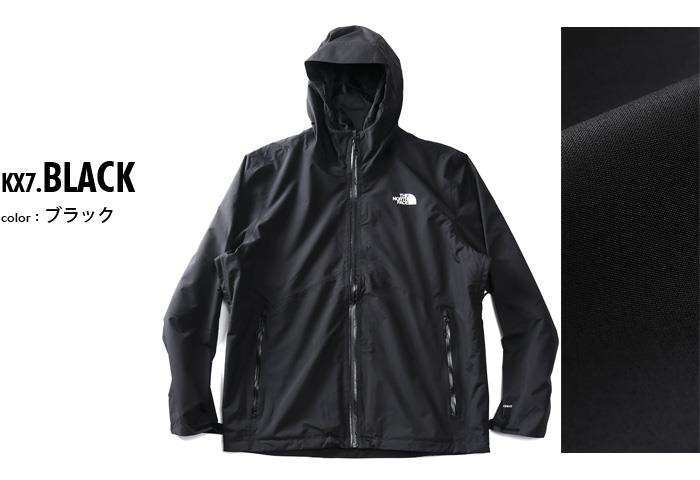 【SB0322】大きいサイズ メンズ THE NORTH FACE ノースフェイス フルジップ フーデッド ナイロン ジャケット AYUS TECH JACKET USA直輸入 nf0a7r2v-kx7