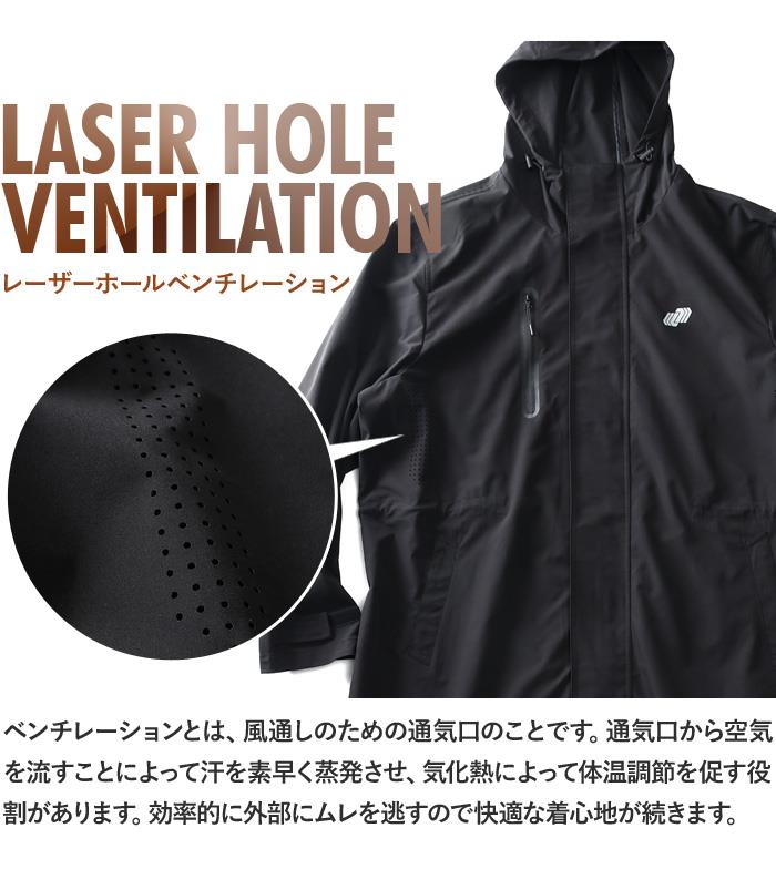 【SB0322】【max8】大きいサイズ メンズ LINKATION リンケーション ベンチレーション ウインド コート 撥水加工 アスレジャー スポーツウェア lkb-240101