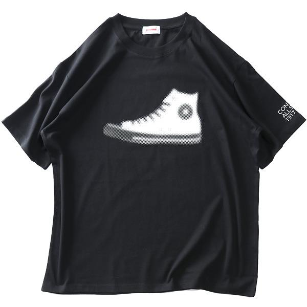 大きいサイズ メンズ CONVERSE コンバース シューズプリント 半袖 Tシャツ 春夏新作 4260-7112