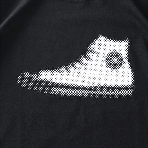 大きいサイズ メンズ CONVERSE コンバース シューズプリント 半袖 Tシャツ 春夏新作 4260-7112