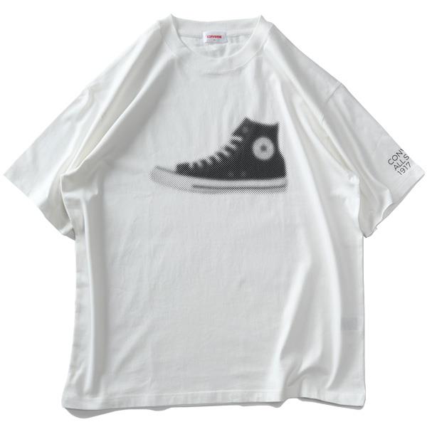 大きいサイズ メンズ CONVERSE コンバース シューズプリント 半袖 Tシャツ 春夏新作 4260-7112