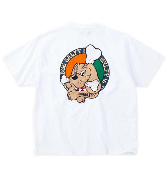 大きいサイズ メンズ GALFY 半袖 Tシャツ ホワイト 1258-4260-1 3L 4L 5L 6L