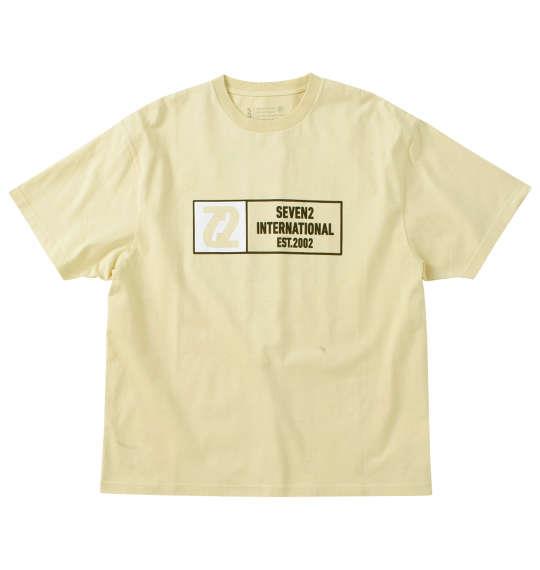 【max8】大きいサイズ メンズ SEVEN2 天竺 半袖 Tシャツ ベージュ 1268-4211-1 3L 4L 5L 6L 8L