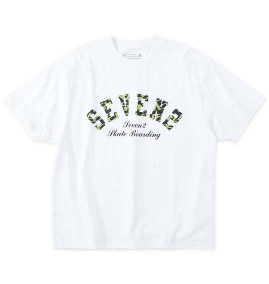 大きいサイズ メンズ SEVEN2 天竺 半袖 Tシャツ ホワイト 1268-4213-1 3L 4L 5L 6L