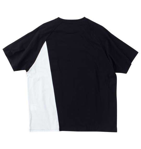 大きいサイズ メンズ Re:luxi 切替 半袖 Tシャツ ブラック 1278-4525-2 3L 4L 5L 6L