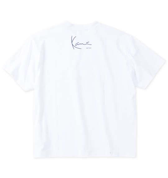 【max8】大きいサイズ メンズ KARL KANI 天竺 半袖 Tシャツ ホワイト 1278-4550-1 3L 4L 5L 6L 8L