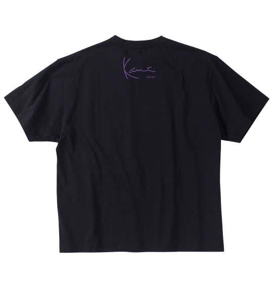 【max8】大きいサイズ メンズ KARL KANI 天竺 半袖 Tシャツ ブラック 1278-4550-2 3L 4L 5L 6L 8L