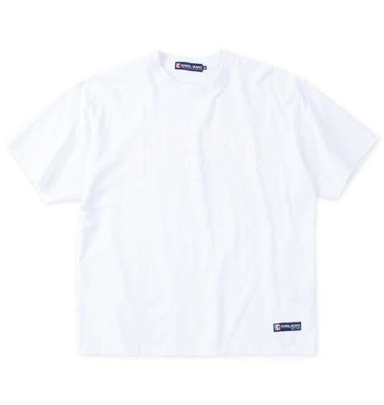 【max8】大きいサイズ メンズ KARL KANI 天竺 半袖 Tシャツ ホワイト 1278-4551-1 3L 4L 5L 6L 8L