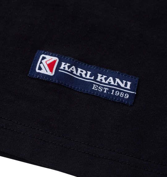 【max8】大きいサイズ メンズ KARL KANI 天竺 半袖 Tシャツ ブラック 1278-4551-2 3L 4L 5L 6L 8L