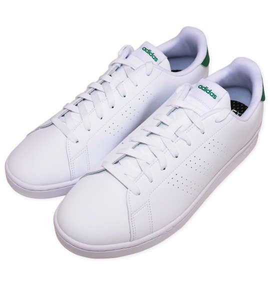 大きいサイズ メンズ adidas スニーカー ADVANCOURT M フットウェアホワイト 1240-4225-1 29 30 31