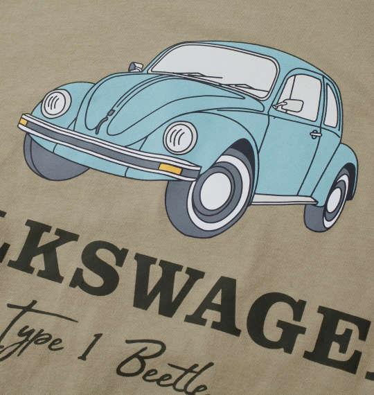 【max8】大きいサイズ メンズ VOLKSWAGEN 天竺 半袖 Tシャツ ベージュ 1268-4200-1 3L 4L 5L 6L 8L