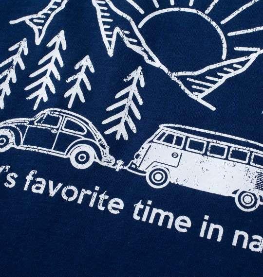 【max8】大きいサイズ メンズ VOLKSWAGEN 天竺 半袖 Tシャツ ネイビー 1268-4202-2 3L 4L 5L 6L 8L