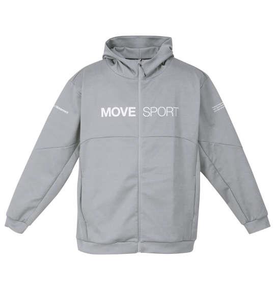 大きいサイズ メンズ MOVESPORT S.F.TECH フルジップ フーディー グレー杢 1276-4100-3 3L 4L 5L 6L