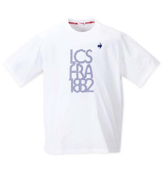 大きいサイズ メンズ LE COQ SPORTIF ヘランカサンスクリーン 半袖 Tシャツ ホワイト 1278-4220-1 3L 4L 5L 6L