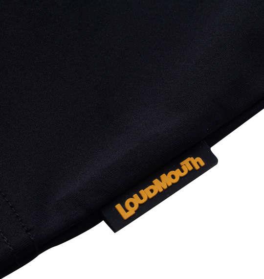 大きいサイズ メンズ LOUDMOUTH スムースモックネック 半袖 シャツ ブラック 1278-4271-1 3L 4L 5L 6L